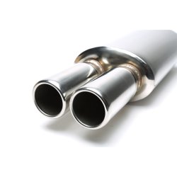 Universal Sports bagpotte 2 x 76mm rund afgang