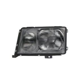 MEC. W-124, Venstre Forlygte H4/H3, med integrerede tgelys. 08.93 - 07.1995