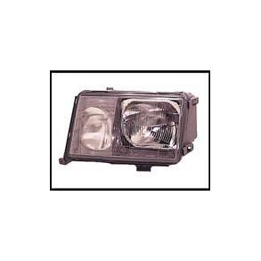 MEC. W-124, Venstre Forlygte H4/H3, med integrerede tgelys 01.85 - 08.1989