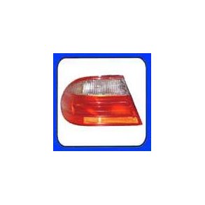 MEC. W-210, Sedan Venstre Baglygte yderste del, hvid-rd. u. sokkel. 07.99 - 03.2002