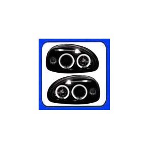 Corsa B. Angel eyes sort forlygtest. H1-H1 09.1993-09.2000