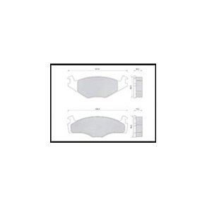 Seat - VW. Bremse klodsest 138x19,5mm (til massiv skiver 239x12mm) Front 