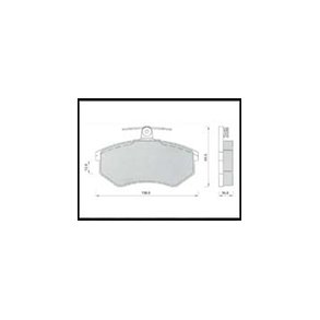 Seat - VW. Bremse klodsest VR6 (til ventileret skiver 288x25mm) Front 