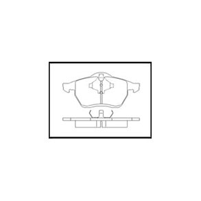 Galaxy-Alhambra-Sharan. Bremse klodsest (uden fler) Front. 1995-02.2000
