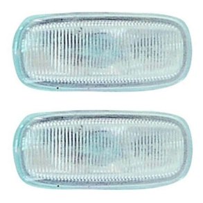 Audi A6 Sideblink 2stk hvid, oval, uden base. 01/1997-07/2001