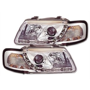 Audi A3. DAYLINE. Klare forlygtest med blinklygte H1-H1. 08.1996 - 08.2000