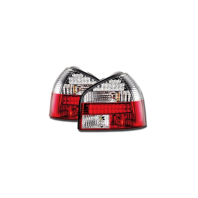 Audi A3 LED Klare/Rd baglygtest 08.1996-08.2000