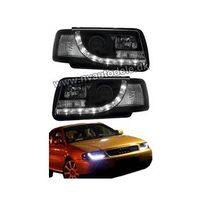 Audi 80. Dayline LED forlygtest Black H1-H1. 09.1991-01.1995