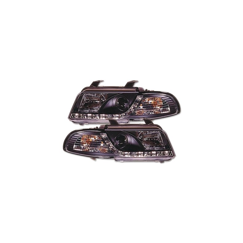 Audi A4. Dayline Sort forlygtest med blinklys H1-H1. 1994 -01.1999