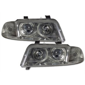 Audi A4.  Angel Eyes Klare-forlygte-St med blinklygte. 02.1999 -10.2000
