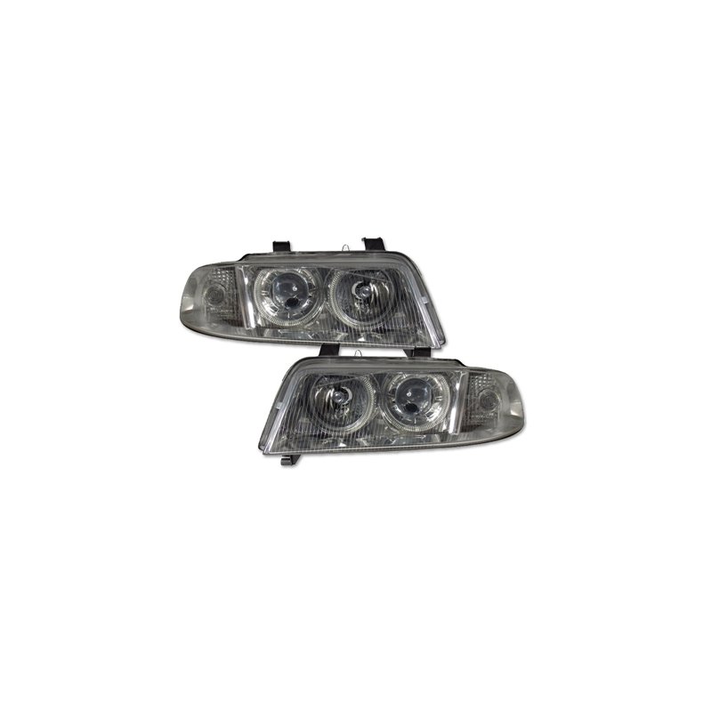 Audi A4.  Angel Eyes Klare-forlygte-St med blinklygte. 02.1999 -10.2000