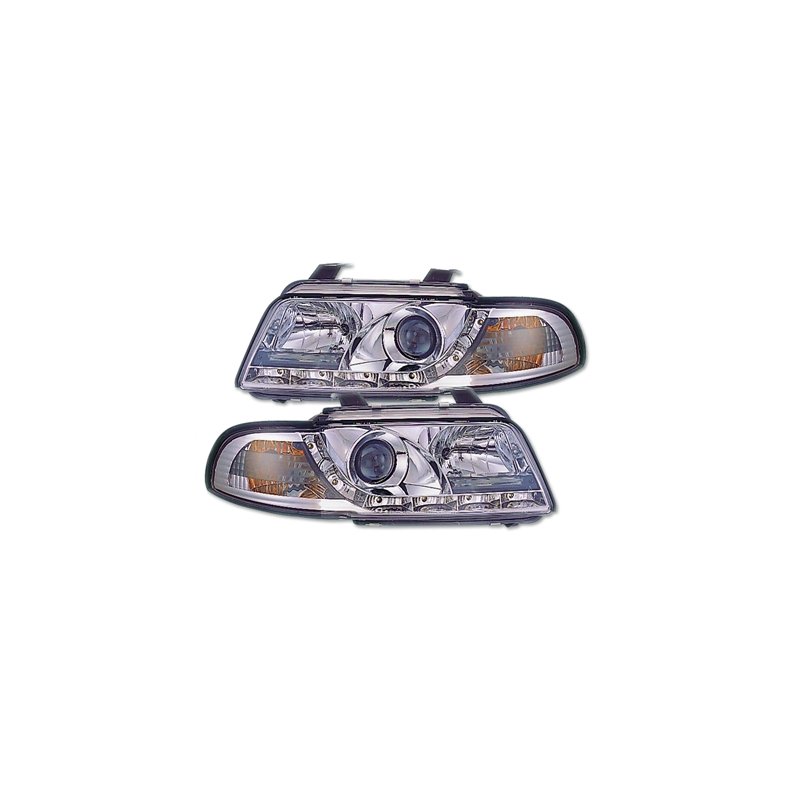 Audi A4. Dayline Klare forlygtest med blinklys H1-H1. 02.1999 -10.2000