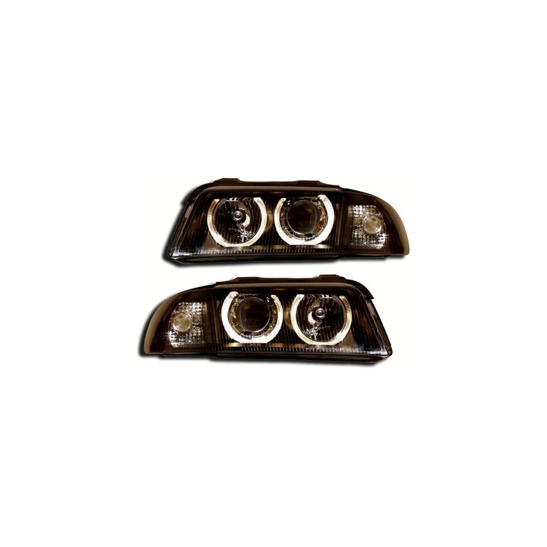 Audi A4.  Angel Eyes sort forlygtest med blinklys H7/H7. 02.1999 -10.2000