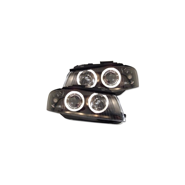 Audi A3. Angel Eyes Mrke forlygtest med blinklys.04.2003-07.2008