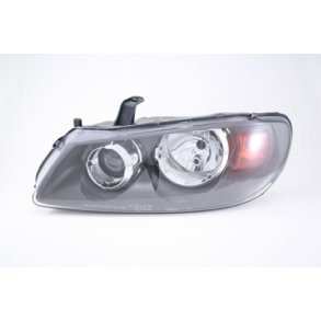 Nissan Almera II (N16) Venstre Forlygte med gr indvendig panel, H7/H1. 10/2002>>