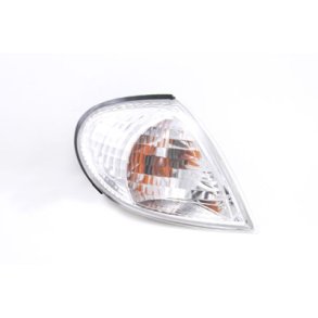 Nissan Almera II Hatchback og Sedan (N16) Hjre Forblink Hvid. 03/2000-10/2002