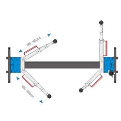 XL 2 Sjlet autolift 6000 kg fuldautomatisk hydraulisk lift