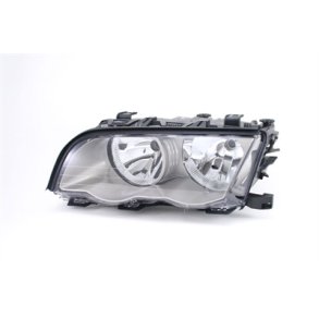 BMW E46. Sedan-Touring. Venstre Forlygte Gr/Titanium FF/H7-H7 02.1998-08.2001
