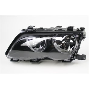 BMW E46. Sedan-Touring. Venstre Forlygte Sort FF/H7-H7 09.2001 - 02.2005