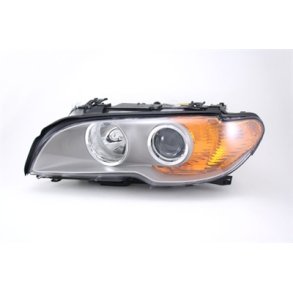 BMW E46. Coupe-Cabriolet. Venstre Forlygte Gr/Titan FF/H7-H7 Head lamp Right.<br>03.2003-->
