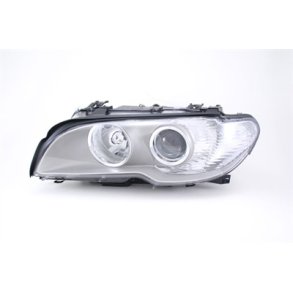 BMW E46. Coupe-Cabriolet. Venstre Forlygte Gr/Titan FF/H7-H7 03.2003-->