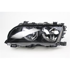 BMW E46. Sedan-Touring. Venstre Forlygte Sort FF/H7-H7 02.1998-08.2001