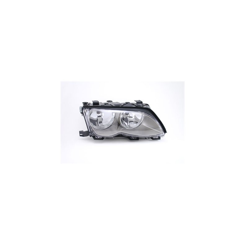 BMW E46. Sedan-Touring. Hjre Forlygte Gr/Titanium FF/H7-H7 09.2001 - 02.2005