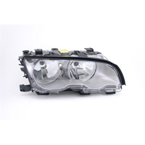 BMW E46. Coupe-Cabriolet. Hjre Forlygte Gr/Titan FF/H7-H7 11.1999 - 09.2001