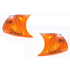 BMW E46. Coupe-Cabriolet. V/H Forblink Gul/Orange. 09.2001 - 03.2003