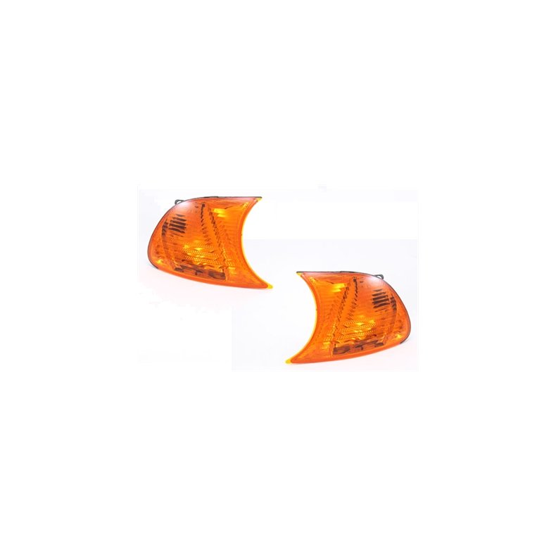 BMW E46. Coupe-Cabriolet. V/H Forblink Gul/Orange. 09.2001 - 03.2003