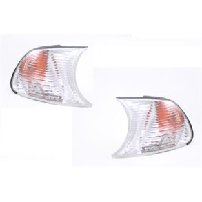 BMW E46. Coupe-Cabriolet. V/H Forblink Hvid/White. 09.2000 - 08.2001