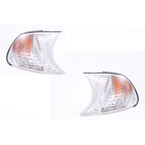 BMW E46. Coupe-Cabriolet. V/H Forblink Hvid/White. 09.2001 - 03.2003