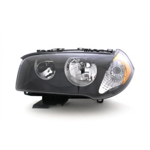 BMW X3 (E83). Venstre Forlygte med gul forblink og EL-Motor. 01.2004 - 08.2006