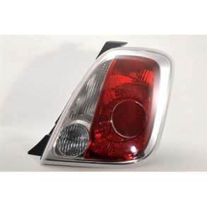 FIAT 500. Hjre Baglygte med sort ramme. 10.2007->