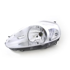 FIAT GRANDE PUNTO. Venstre Forlygte med EL-Motor og forblink krom H4.<br>07.2008-->