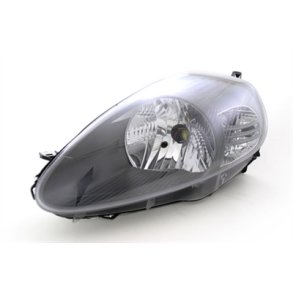 FIAT GRANDE PUNTO. Venstre Forlygte med EL-Motor og forblink sort H4.<br>07.2008-->