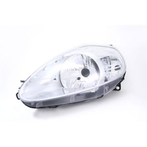 FIAT GRANDE PUNTO. Venstre Forlygte med forblink krom H4.<br>10.2005 - 06.2008