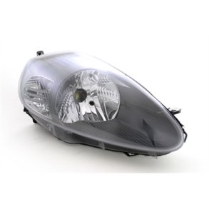 FIAT GRANDE PUNTO. Hjre Forlygte med EL-Motor og forblink sort H4.<br>07.2008-->