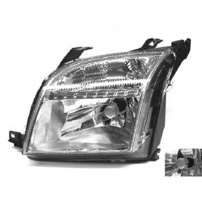FORD FUSION. Venstre Forlygte H4 Med Forblink & EL-Motor. 08.2002 - 09.2005