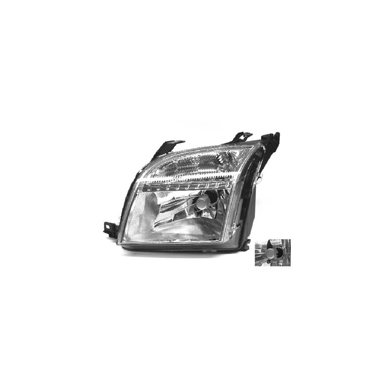 FORD FUSION. Venstre Forlygte H4 Med Forblink &amp; EL-Motor. 08.2002 - 09.2005