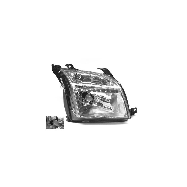 FORD FUSION. Hjre Forlygte H4 Med Forblink &amp; EL-Motor. 08.2002 - 09.2005