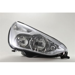 FORD S-MAX/GALAXY. Hjre Forlygte med EL-Motor & Forblink H7-H1. 05.2006--> 