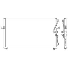 Kia Carnival. KONDENSATOR KDKA 014.