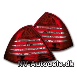 Mec W203. Rd/Klar Baglygtest LED. 2000/2004