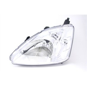 HONDA CIVIC VII. Venstre Forlygte Krom H4. 02.2001 - 10.2003