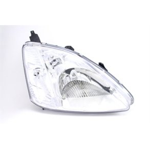 HONDA CIVIC VII. Hjre Forlygte Krom H4. 02.2001 - 10.2003