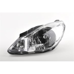 HYUNDAI i10. Venstre Forlygte med EL-Motor og Forblink H4. 01.2008-01.2011