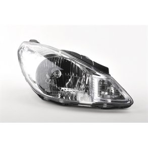 HYUNDAI i10. Hjre Forlygte med EL-Motor og Forblink H4. 01.2008-01.2011