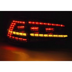 VW Golf 7. Rde LED baglygter (med Dynamiske LED blink) 