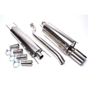 Opel Corsa C.  1.2 16V / 1.6 8V /1.6 16V/ 1.8 16V. Sports udstdning st. 2 x 76mm